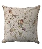 Feranovian Floral Pillow Cover 18x18 – Vintage French Country Botanical Throw Pillow Case– Cottagecore Shabby Chic Cushion for Couch, Living Room or Bedroom Decor