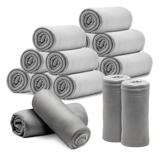Fleece Throw Blankets Bulk 12PCS 60 x 50 in Soft Blankets Fabric Warm Lightweight Wool Blanket Cozy Coverlet for Beds Sofas Home Wedding Season (Light Gray)