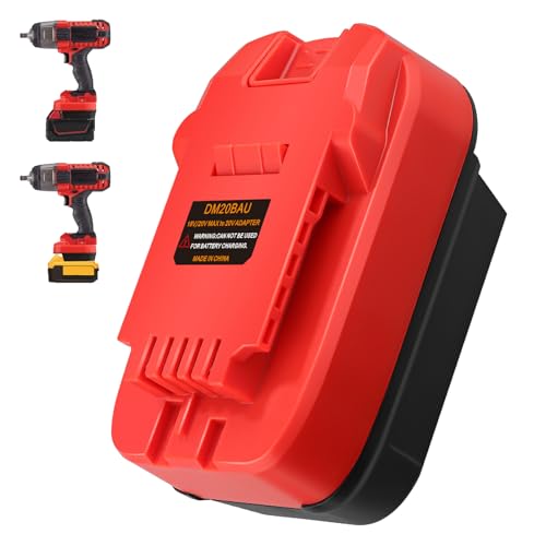 Adaptador DM18BR soluciona falta de batería en herramientas Bauer usando Dewalt o Milwaukee
