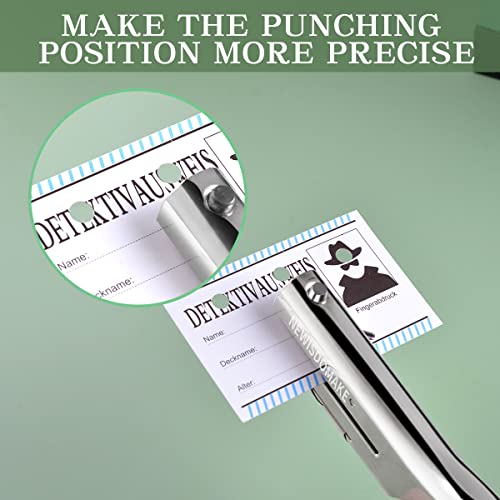 Newisdomake Heavy Duty Hole Punch 1/4 Inch, Single Hole Punch Heavy Duty 2 Inch Reach Deep Throat, Heavy Duty Hole Puncher 1 Hole Punch For Paper Id Cards Pvc Tags Plastic Cardboard #TOP5