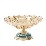 Matériau : Ce bol à fruits décoratif est fait de métal et de verre et présente une surface lisse facile à nettoyer et un beau savoir-faire for une durabilité à long terme.