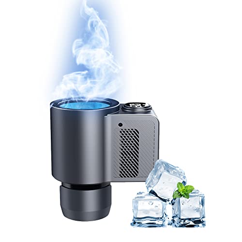 ドリンクホルダー 0℃〜60℃ カップ ドリンク クーラー ホルダー 自宅 冷温 急速冷却 静音 LED表示 2種類の冷蔵方法 ペットボトル・缶対応 41oUlW6ih1L.jpg