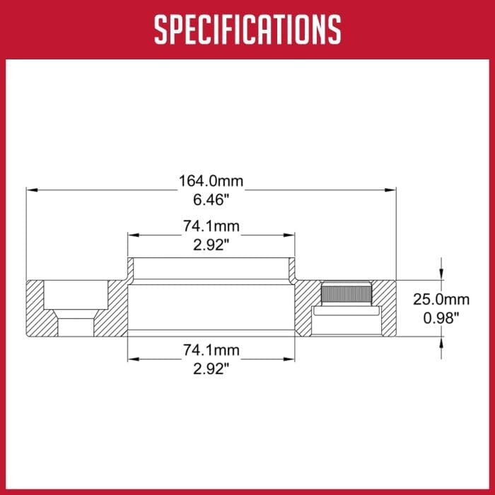 Wheel Accessories Parts 1 Pc Hub Centric European Wheel Spacer 25mm Thick 5 x 120mm PCD 74.10mm Hub M14 x 1.25 Chrome Bolts Fits BMW X5 X6 E70 E71 E72 F15 F16 F85 F86