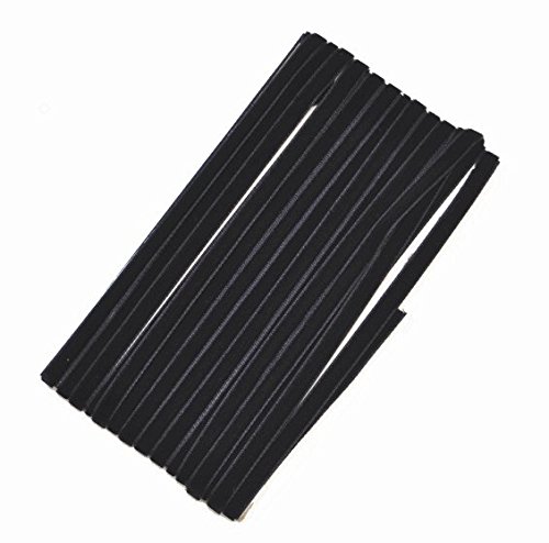 黒の両面 ベルベットリボン 約5m 別珍 細幅 / 7mm 207-03 - 手作り工房 MY mama - 商品画像