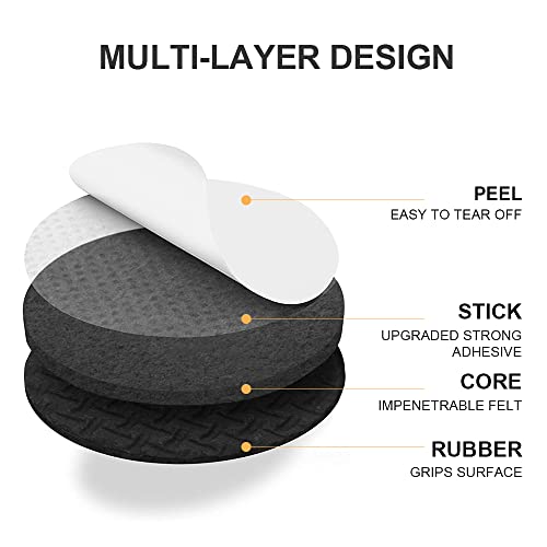Sopito Self-Adhesive Felt and Rubber Furniture Pads #TOP23