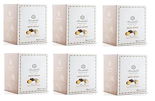 Brontedolci Bron-Trésor Dolcetti alla Mandorla - Juego de 6 pastas de almendras con chocolate y hojas de almendra (350 g) Cover