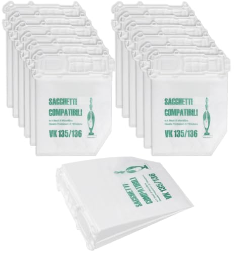 Awinker 12 Staubsaugerbeutel für Kobold VK135/VK136
