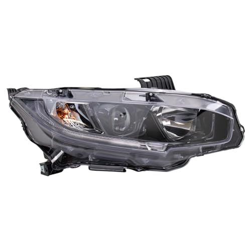 Image of TRQ Passenger Side Headlight Assembly Halogen Compatible with 2019-2021 Honda Civic HO2503192