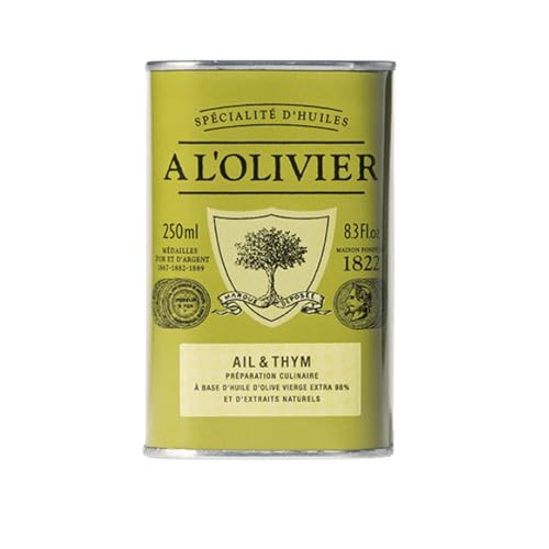 Aceite de Oliva infusionado con Ajo y Tomillo L'Olivier 8.3 oz Pack 2 miniatura 6