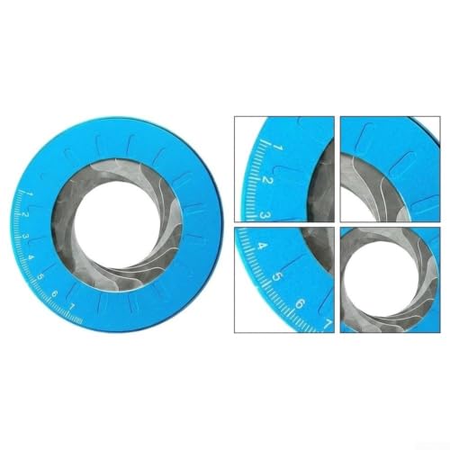 Compás de aluminio de 12.5cm y regla ajustable azul para evitar trazos imprecisos en geometría 6
