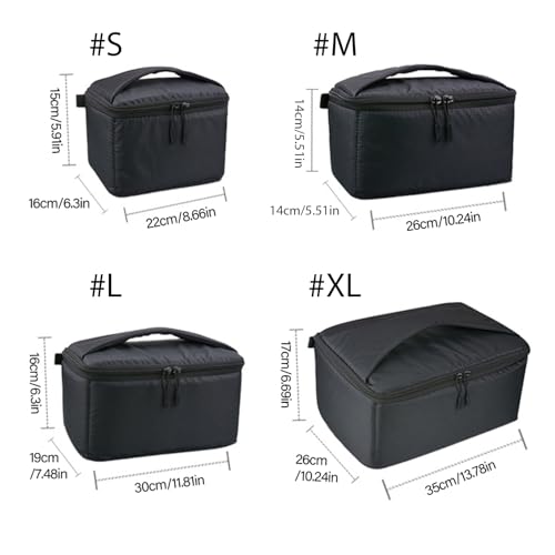 Pryntopha Shockproof Protective Case Internal Divider Fishing Reel Bag Reel Bag Case Splashproof Organizers Storage Storage