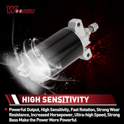 WOOSTAR Motor de Arranque Eléctrico de 9 Dientes Repuesto para Motor Fuera de Borda F40 40HP OEM 50-854636 854636T 859170T 884045T 888160T 893887T miniatura 3