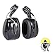 Construction Hard Hat Ear Muffs Black-ANSI NRR 22dB Ear Protection
