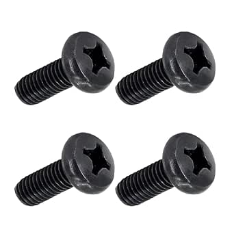 Black Stainless Steel License Plate Screws For Toyota 4Runner - Rear Mounting, Rust-Resistant