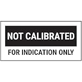 VSafety Not Calibrated For Indicated Only Aufkleber, 51 x 25 mm, 250 Stück