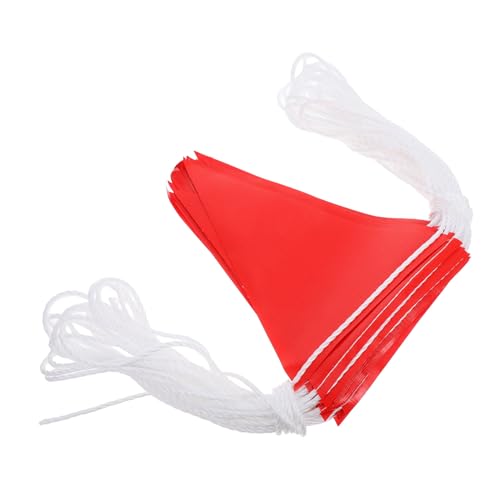 Cabilock Reflective Isolation Warning Flags 30m Safety Flagging Banner for Truck Carnival Decorations