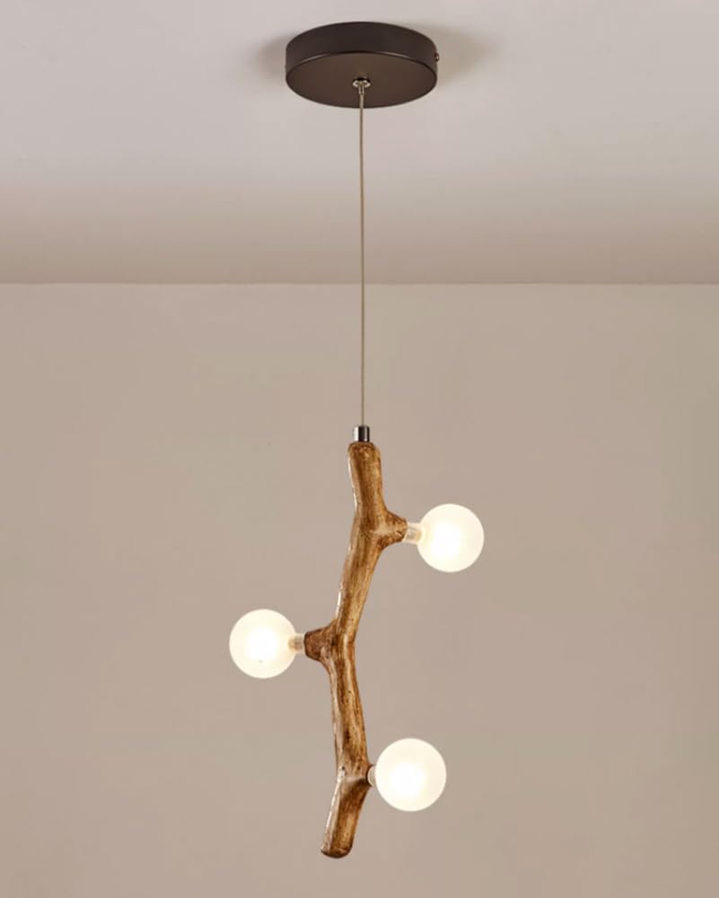 Suspension salle à manger style japonais en résine rétro pour illuminer vos repas
