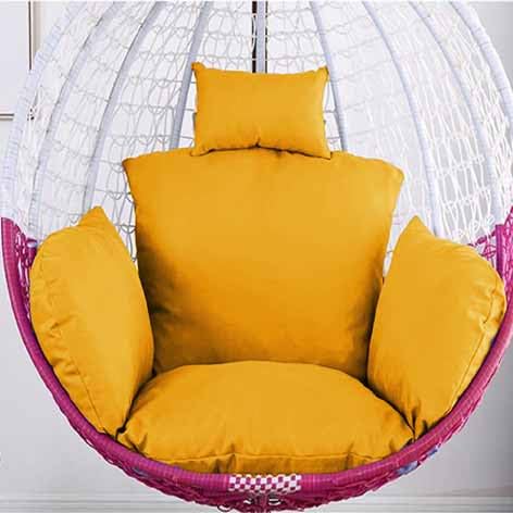 Cojín Redondo para Silla De Jardín 100 * 15cm Cojín De Silla De Cesta Colgante Grueso Lavable, Repuesto De Cojín para Silla De Huevo Cojín Redondo para Columpio(9)