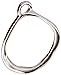 Amoracast Sterling Silver Charm Organic Circle 12x14mm, 12 x 14mm