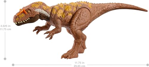 image for Mattel Jurassic World Wild Roar Dinosaur Toy with Sound & Attack Move,