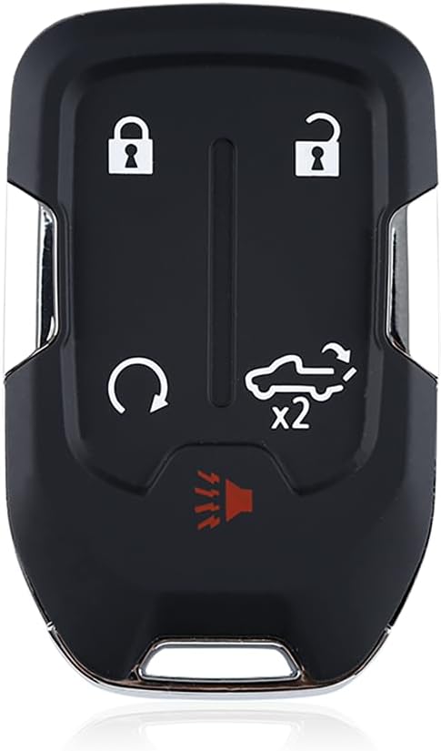 match for GMC Silverado / Sierra Good Key Distant Key Fob 433MHz 46 Chip 4+1 Buttons Pickup Truck Begin Perform Trunk Crimson Panic Button FCC ID: HYQ1EA