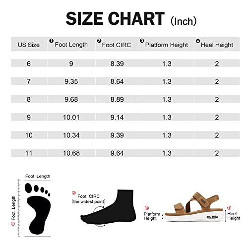 Mysoft Women's Summer Walking Sandals Air Cushion Support Platform Ankle Strap Shoes Comfortable Casual Wedge Sandals #TOP6