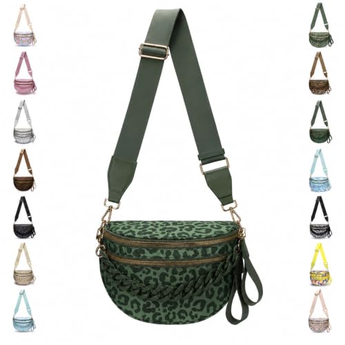 Sac banane femme léopard réglable et sac bandoulière léger