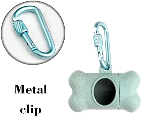 Dog Poop Bags Dispenser Dog Poop Pickup Bags Holder Pet Waste Bags Dispenser with Biodegradable Poo Bags for Pet Dogs