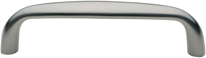 Baldwin 4480 4 Inch Center to Center Solid Brass Handle Pull from the Oval Colle, Polished Chrome
