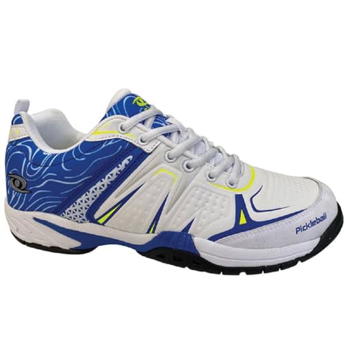 ACACIA DINKSHOT II Pickleball Shoes, White/Royal- Mens 7.0 /Womens 8.52