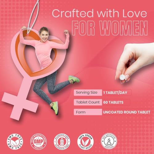 Image of CUREFOREVER Multivitamin Tablets for Women with Vitamin C, Zinc & Biotin | Complete Multivitamin for Women's Wellness | Supports Energy, Bone Health, Skin & Immunity - 180 Tablets