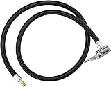 Unifizz Tire Valve Stem Extension Air Inflator Extender Hose Adapter Black Universal Fit for Car Motorcycle Bike 80cm 31