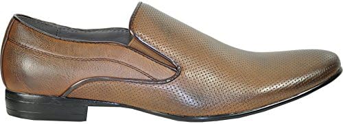 bravo! Men's Fashion Slip On Loafer Klein-3 Dress Shoes Leather Lining Pointy Toe Brown Size 16M | Image 3