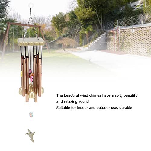 ZHDOKA Clássico Metal Alumínio Tubo Sinos de Vento, 16,5 pol. Elegante Multi Tubo Windchimes Retro M