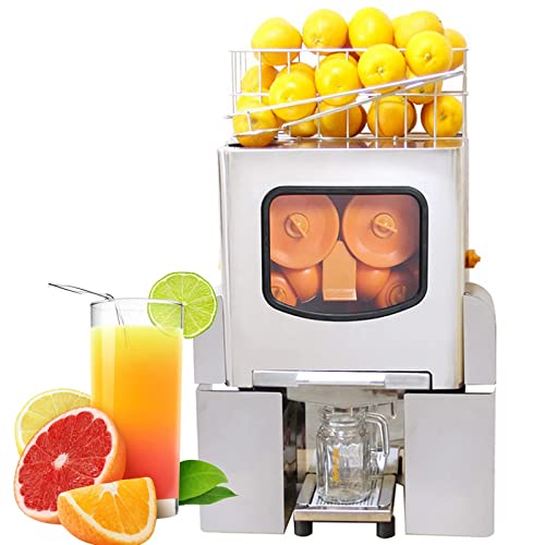 TNSSCZM Máquina Comercial de Naranja para Jugo de Pomelo, Extractor de Jugo de masticación Lenta, máquina exprimidora de cítricos eléctrica de pelado automático para Naranja,