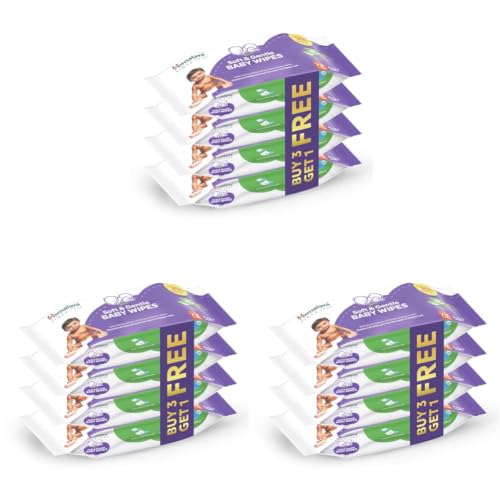 Image of Himalaya Soft & Gentle Baby Wipes |72 Wipes x B3 G1 Free - 288 Wipes | With Licorice & Aloe Vera | Gently cleanses & Helps prevent the cause of Nappy Rash | With the Goodness of Himalaya Baby lotion | Extra Soft | Skin-Friendly pH