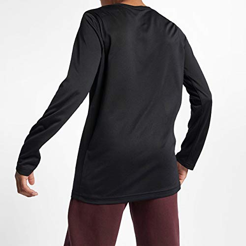 Nike Boys Legend Long Sleeve Athletic T-Shirt (Black, Youth Medium) #TOP1
