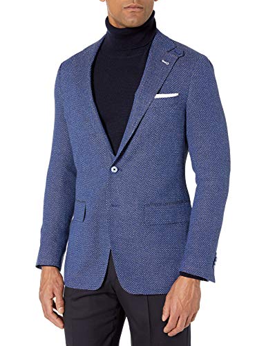 Robert Graham Men's Trinity Woven Sportcoat, Blue, 48