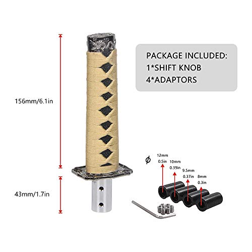 Rainbow Tree Samurai Sword Shift Knob Katana Shifter Knobs Automatic-Short Gear Shift Knob Catchers Gear Suitable For Manual Transmission Cars-Most Automatic Transmission Cars #TOP4