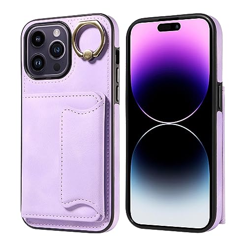 Coque iPhone 14 Pro Max en cuir premium étui luxe antichoc dos porte-cartes