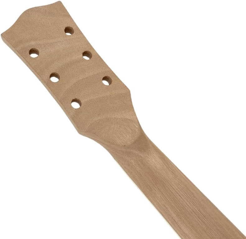 Electric Guitar Neck 22 Fret 628mm Mahogany Guitar Heads Normal Nut Bolt on heel With Binding White Block Inlay DIY For Guitars Parts Replacement