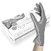 Produktbild ASKON Unigloves Nitrilhandschuhe Unigloves FANCY Silver - glänzend silber - Einweghandschuhe unsteril, latexfrei, puderfrei - Lebensmittelecht  Schutz vor Viren, Pilzen und Bakterien (XS (5-6))