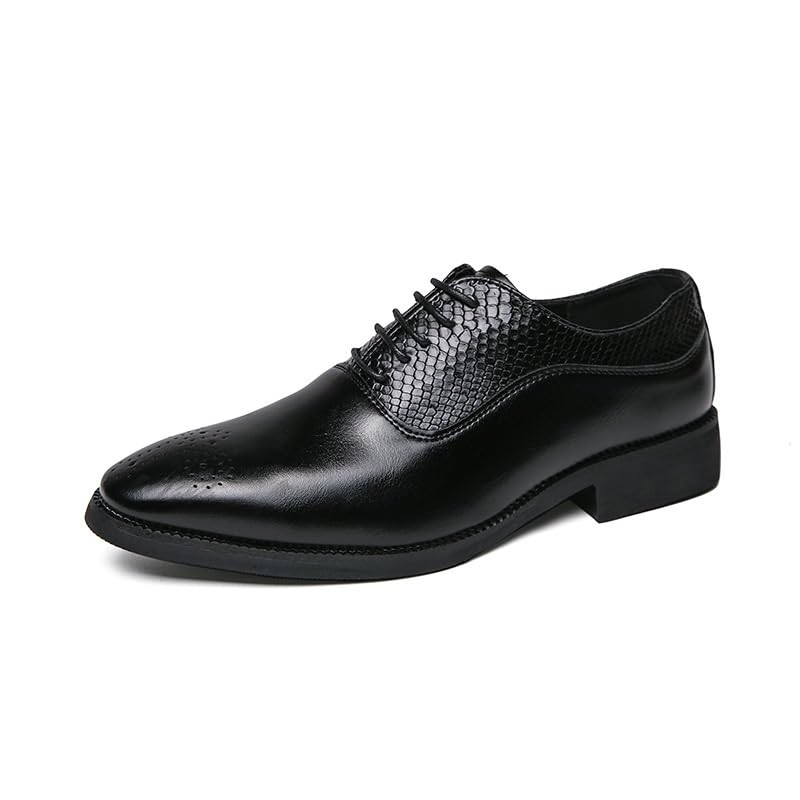 Men's Patent Leather Oxford Dress Shoes Formal Business Comfort Derby Softsole Walking Breathable Shoes