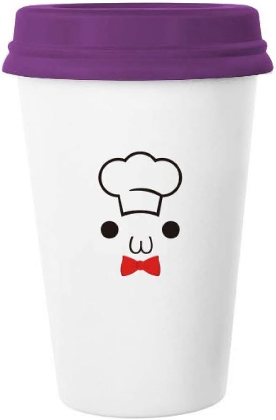 Lovely Face I Am A Chef Expression Coffee Mug Glass Pottery Ceramic Cup Lid Gift