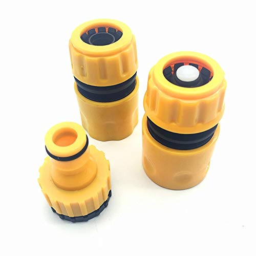 ICXLPMC Pipe Connector 3 Pcs Garden Water Pipe Sealing(Stop Water) Connectors Hose Fittings Irrigation System for Water Connector 1/2" 3/4'' Tap (Diameter : 1/2'') ICXLPMC