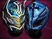 Price comparison product image SIN CARA BLUE & colour will vary REY MYSTERIO MASK WWE WRESTLING FANCY DRESS UP COSTUME OUTFIT SUIT ZIP UP CHILD KIDS MEXICAN RAY LUCHADORE