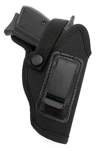 Dual-Function OWB Belt Slide or Concealment IWB/AIWB Clip-On Holster with Body Shield for BERSA Thunder 380, Firestorm 380, MAKAROV 9, 380, SIG SAUER P230, P232