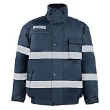 FONIRRA Safety Jackets for Men Reflective ANSI Class 3 High Visibility Winter Bomber Jacket Waterpro