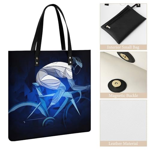 Sac à main shopper cycliste pour femmes et grand tote bag de voyage 39x39cm