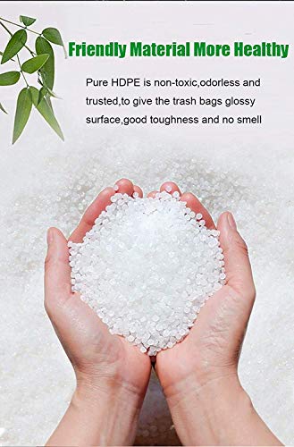 Feiupe 1.6 Gallon Clear Trash Bag With Handle Small Garbage Bag Trash Can Liner,120 Counts(1.6 Gallon) #TOP1